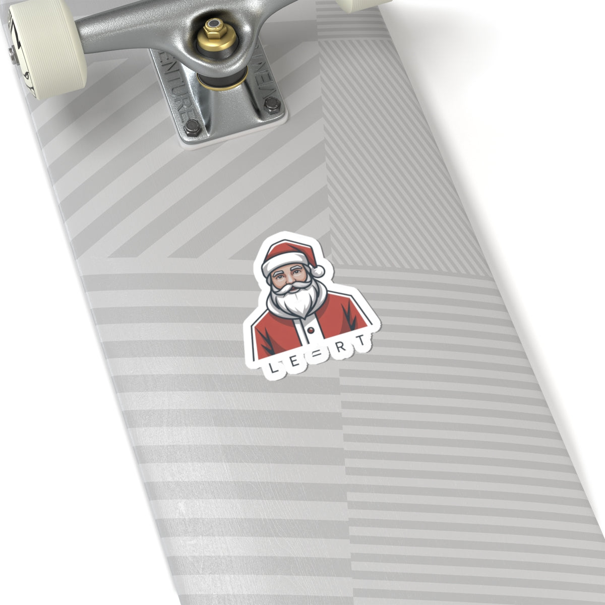 Minimal Santa Sticker | Modern Santa Graphic, Geometric Christmas Sticker