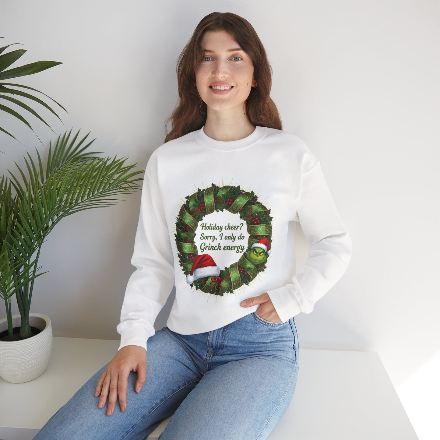 Grinch Energy Holiday Sweatshirt