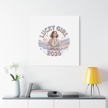 Lucky Girl 2026 Canvas | Manifest Luck, 2026 Lucky Charms