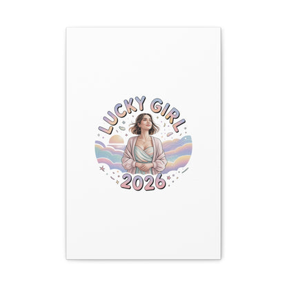 Lucky Girl 2026 Canvas | Manifest Luck, 2026 Lucky Charms