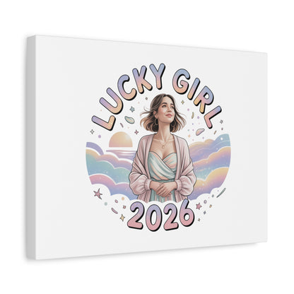 Lucky Girl 2026 Canvas | Manifest Luck, 2026 Lucky Charms
