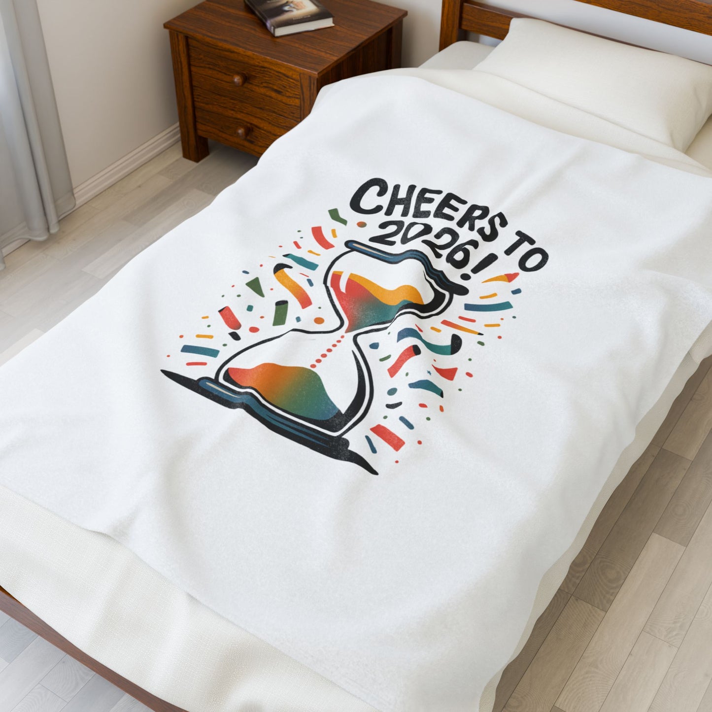 Cheers to 2026 Hourglass Blanket | 2026 goals, new year motivation