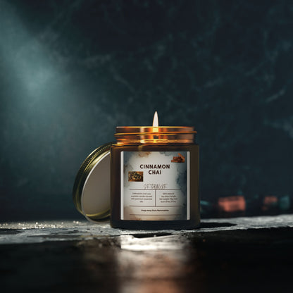 Cinnamon Chai Scented Candle — Coconut Apricot Wax (4oz & 9oz)