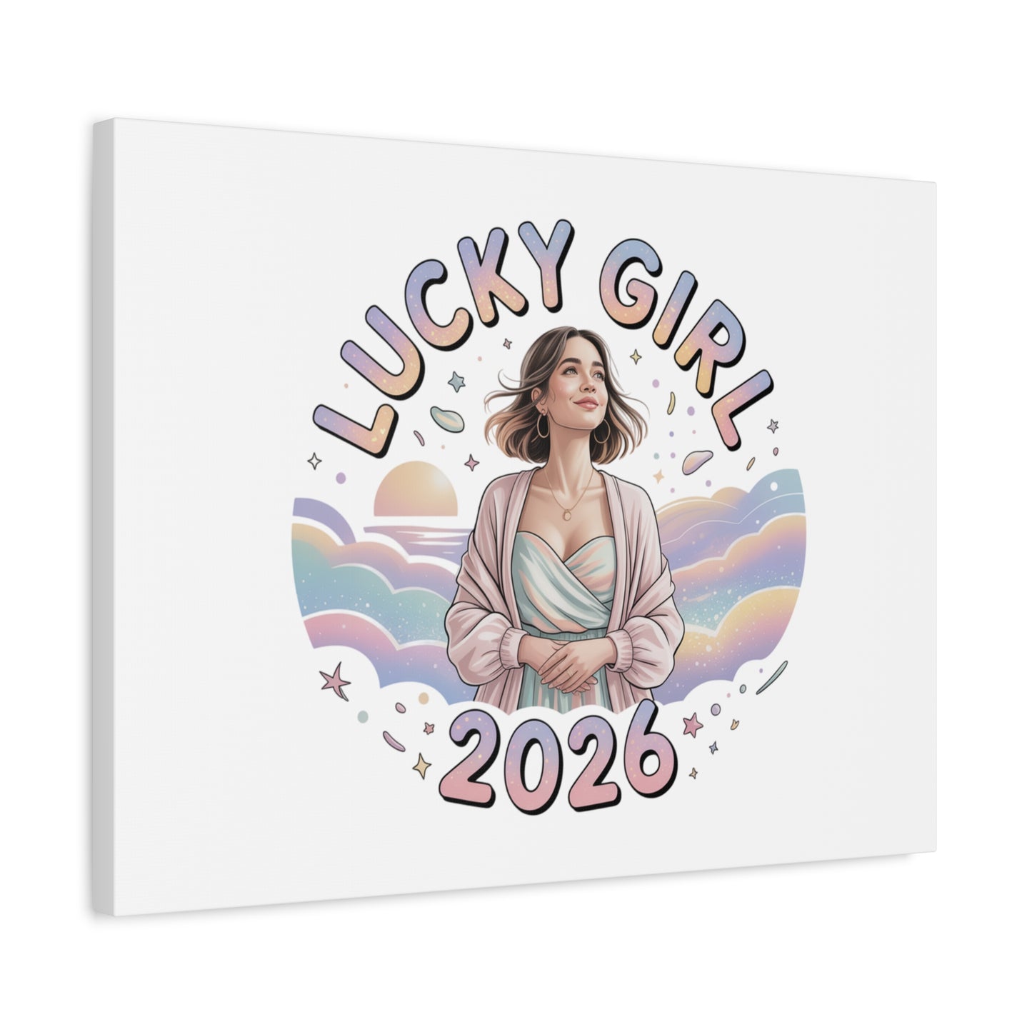Lucky Girl 2026 Canvas | Manifest Luck, 2026 Lucky Charms