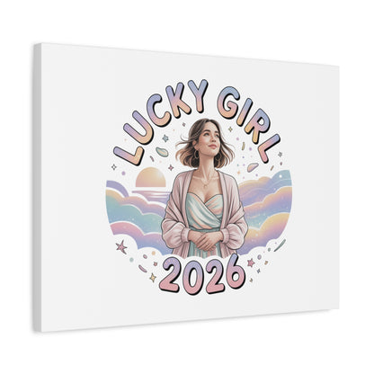 Lucky Girl 2026 Canvas | Manifest Luck, 2026 Lucky Charms