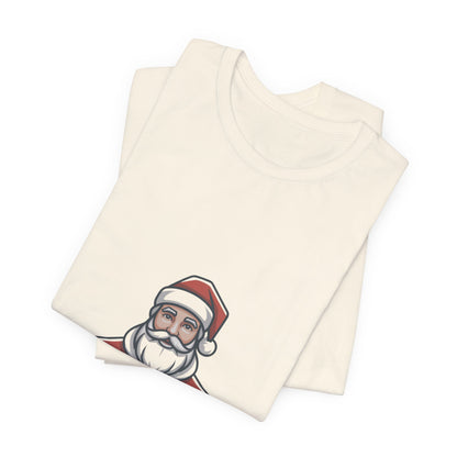 Minimal Santa Graphic Tee | Modern Santa, Abstract Christmas Shirt