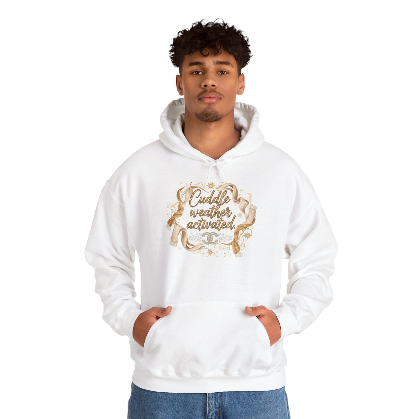 Cuddle Weather Activated Hoodie — Cozy Script Graphic Pullover