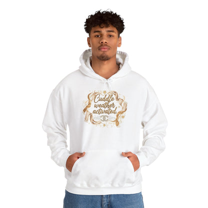 Cuddle Weather Activated Hoodie — Cozy Script Graphic Pullover