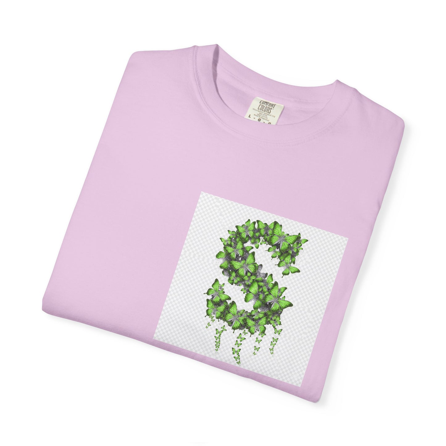 Green Ivy Monogram "S" T-Shirt — Botanical Initial Tee