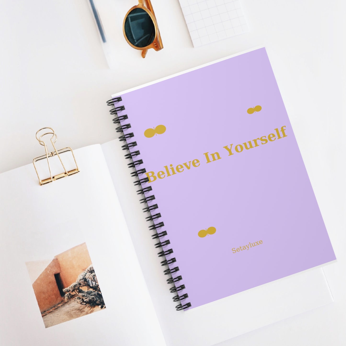 Believe In Yourself Spiral Notebook — Inspirational Ruled Journal for School & Work