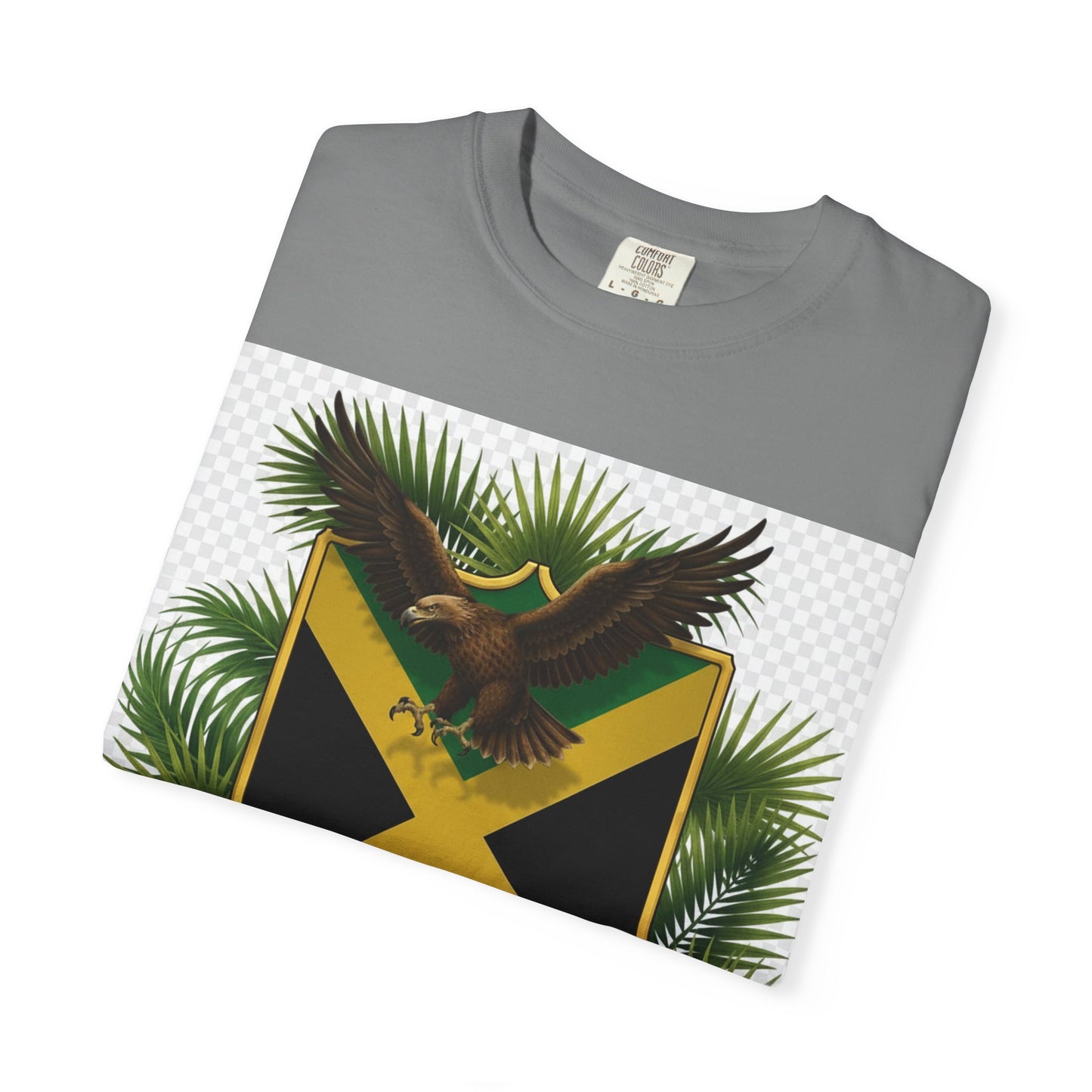 Jamaica Flag Eagle T-Shirt — "We shall RISE and spread our Wings once again" Patriotic Tee