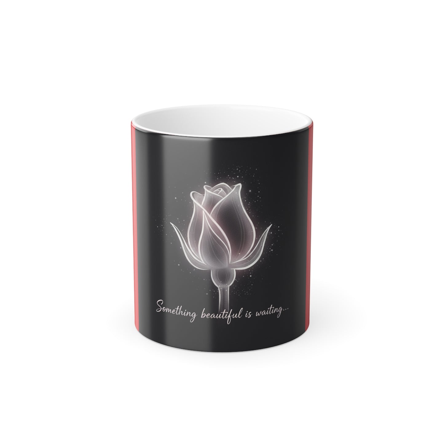Color Morphing Mug with Inspirational Rose Design