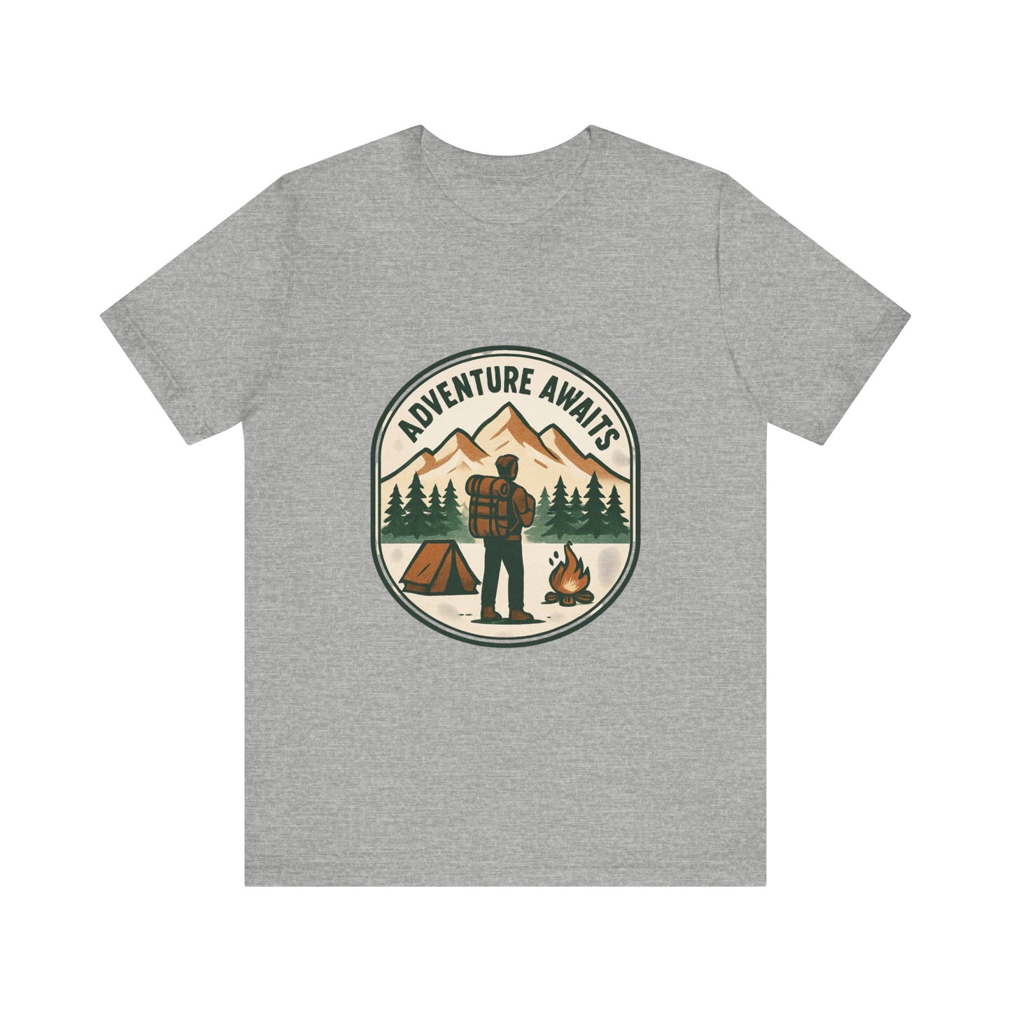 Adventure Awaits Camping T‑Shirt