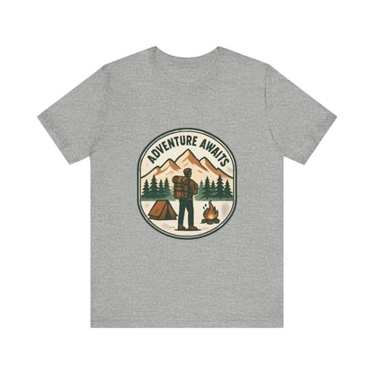 Adventure Awaits Camping T‑Shirt