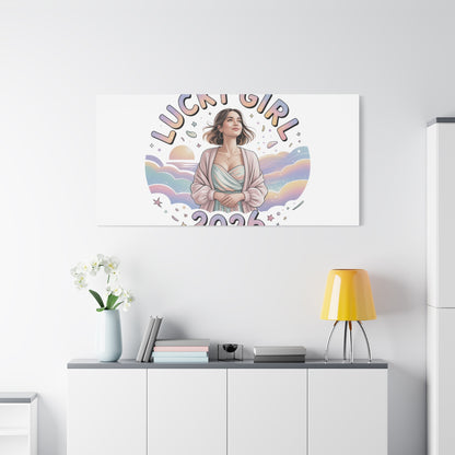 Lucky Girl 2026 Canvas | Manifest Luck, 2026 Lucky Charms