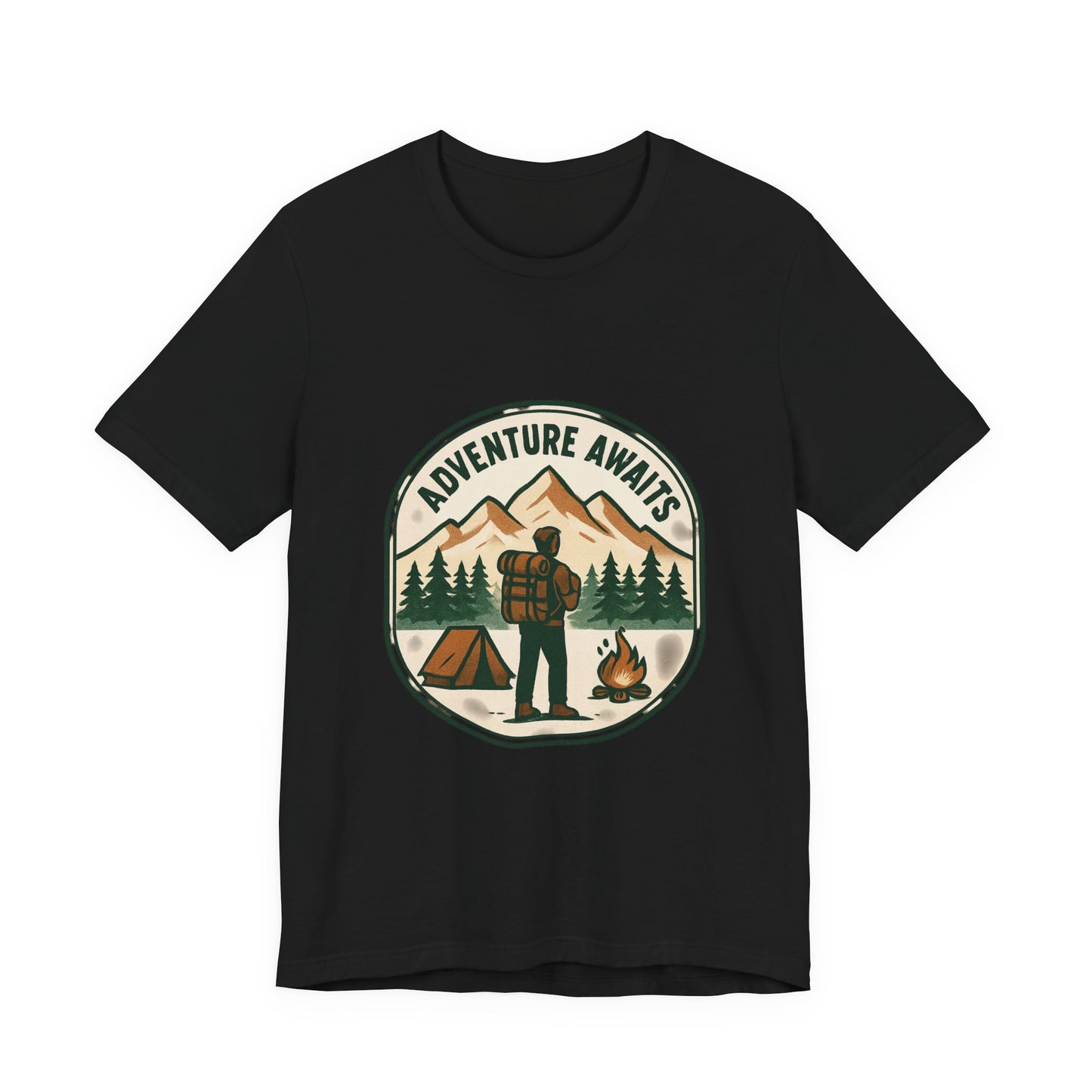 Adventure Awaits Camping T‑Shirt