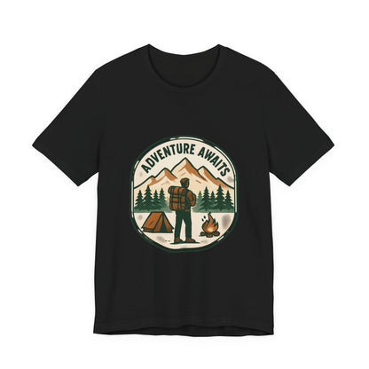 Adventure Awaits Camping T‑Shirt