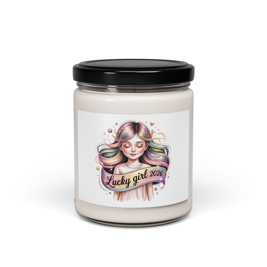 Lucky Girl 2026 Manifest Luck Candle | Scented Soy Jar