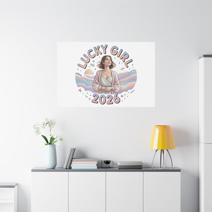 Lucky Girl 2026 Canvas | Manifest Luck, 2026 Lucky Charms