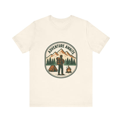 Adventure Awaits Camping T‑Shirt
