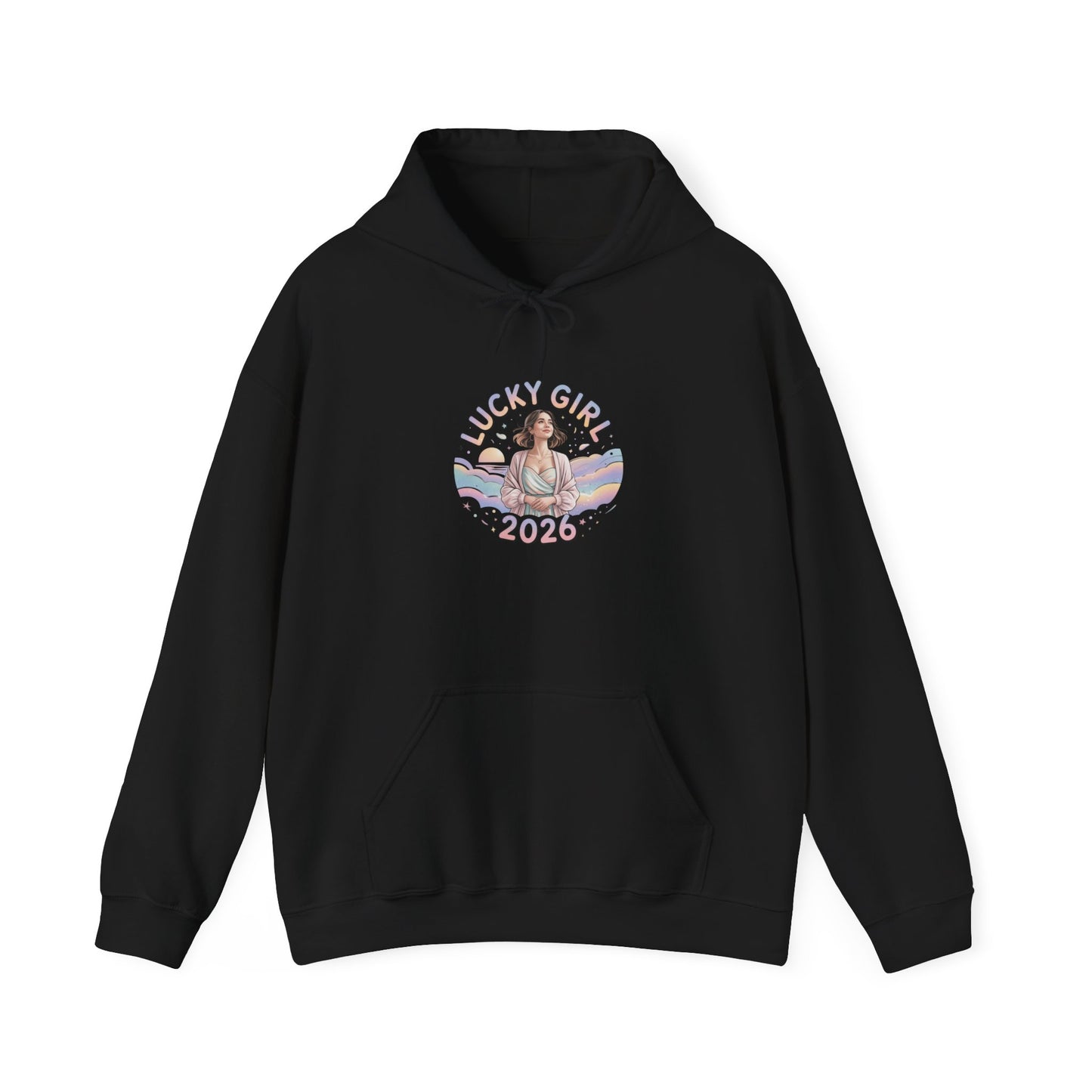 Lucky Girl 2026 Hoodie | manifest luck, 2026 lucky charms