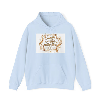 Cuddle Weather Activated Hoodie — Cozy Script Graphic Pullover