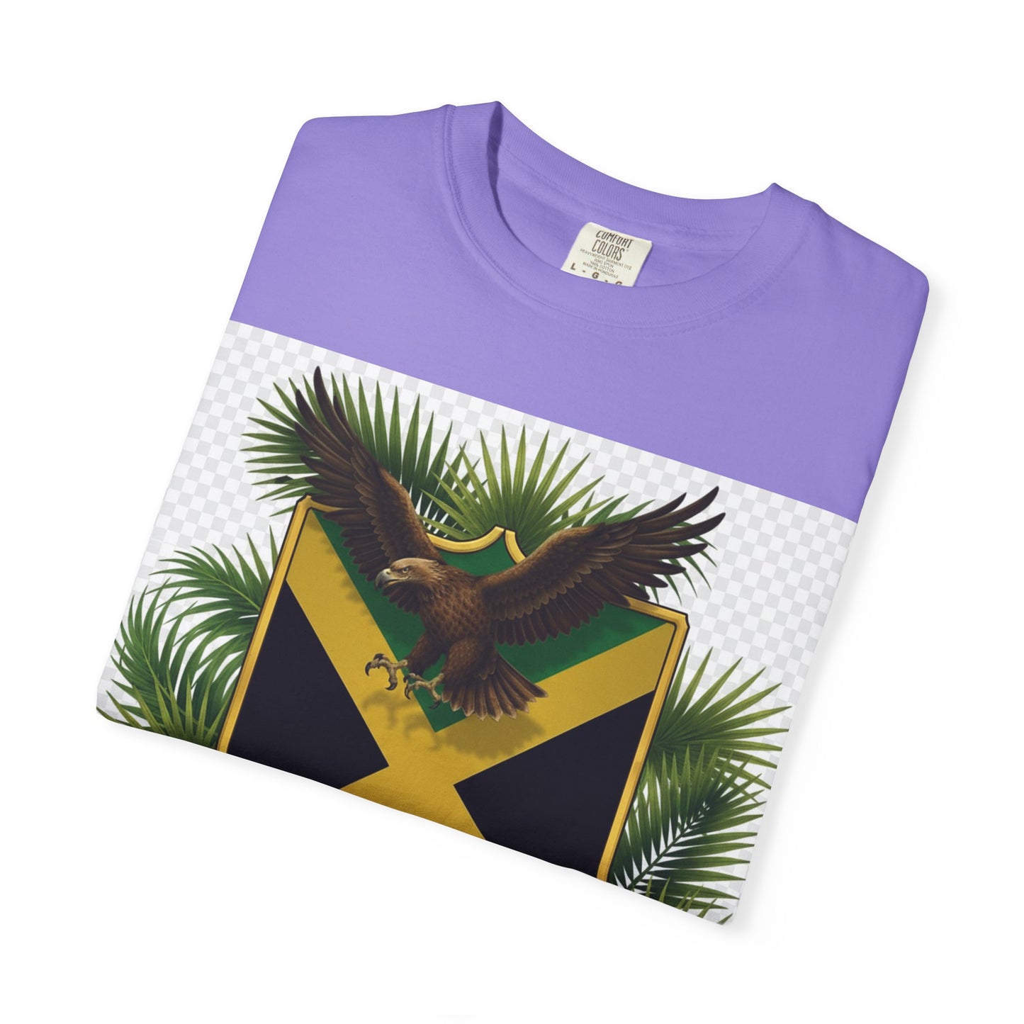Jamaica Flag Eagle T-Shirt — "We shall RISE and spread our Wings once again" Patriotic Tee