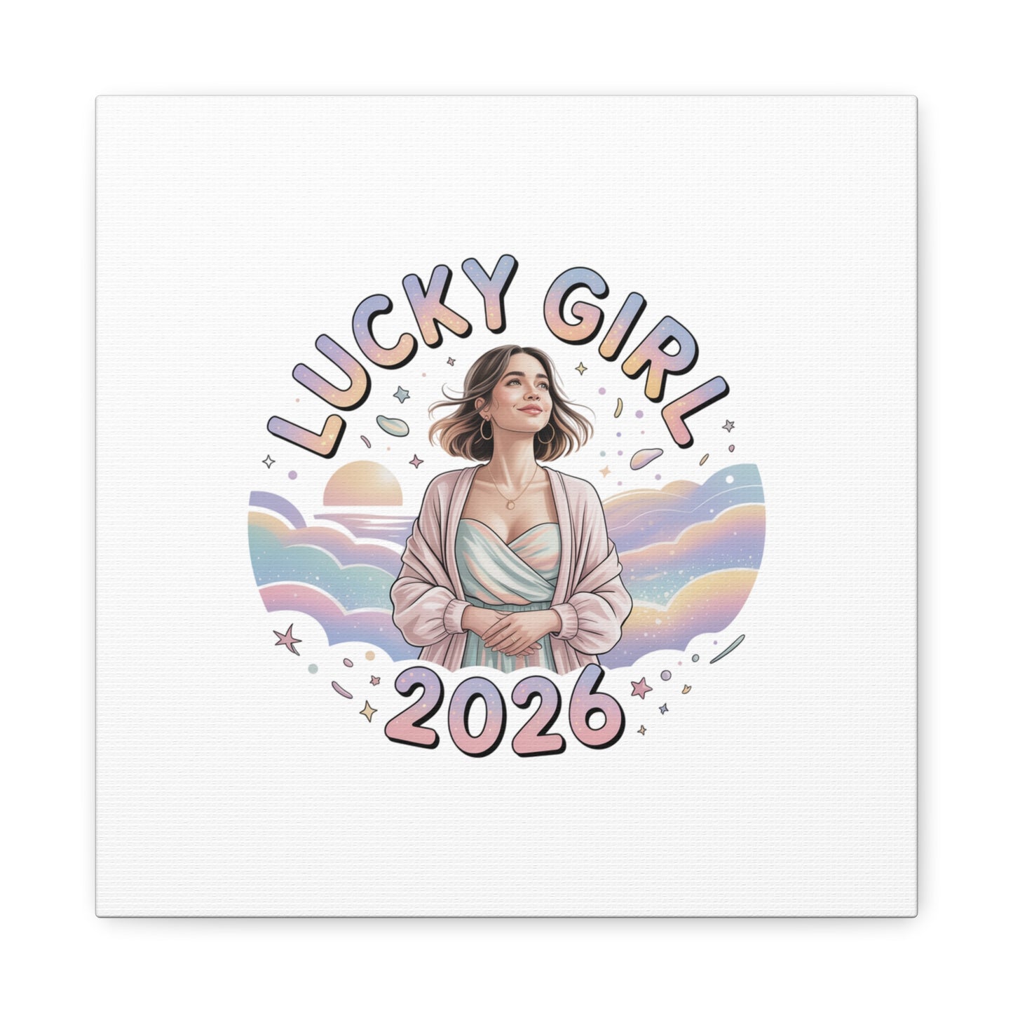 Lucky Girl 2026 Canvas | Manifest Luck, 2026 Lucky Charms