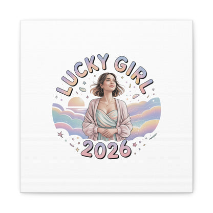 Lucky Girl 2026 Canvas | Manifest Luck, 2026 Lucky Charms