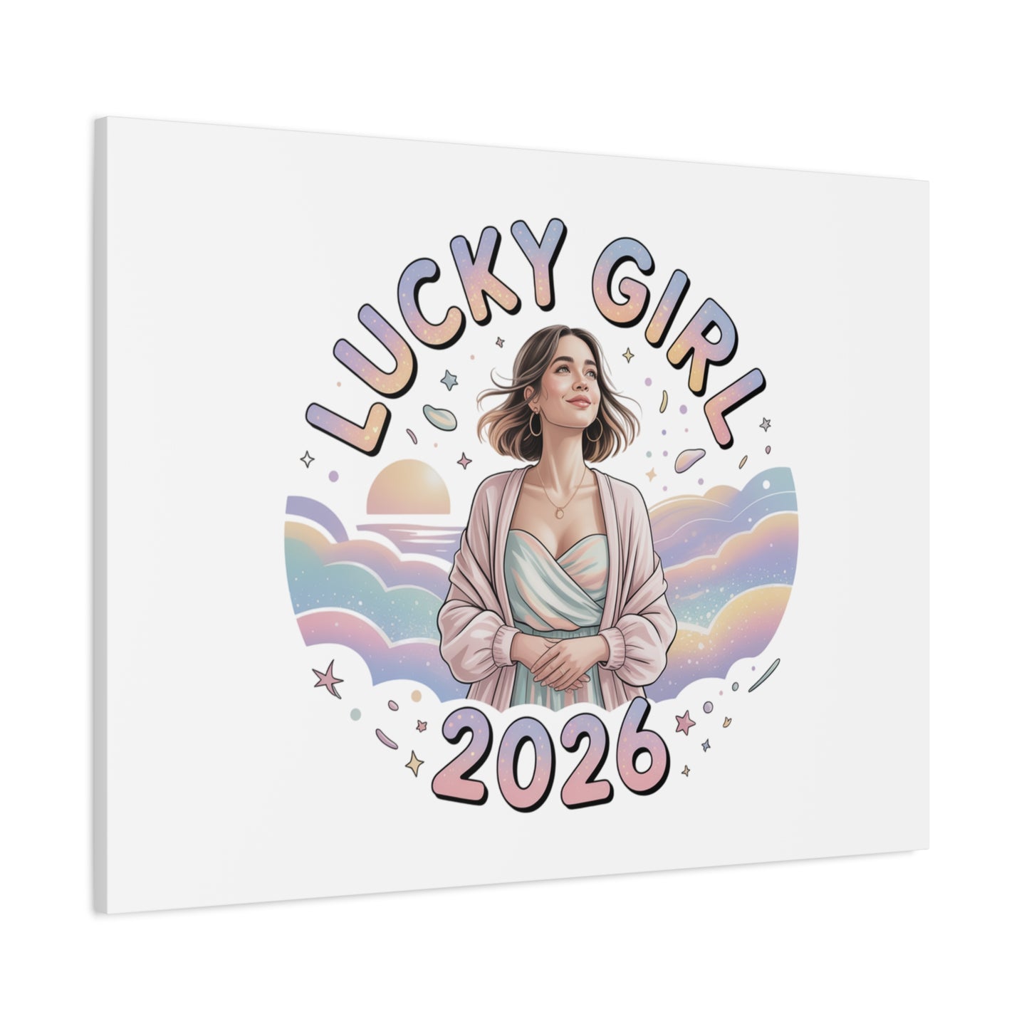 Lucky Girl 2026 Canvas | Manifest Luck, 2026 Lucky Charms