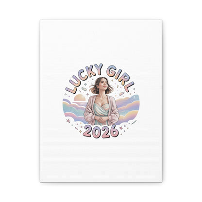 Lucky Girl 2026 Canvas | Manifest Luck, 2026 Lucky Charms
