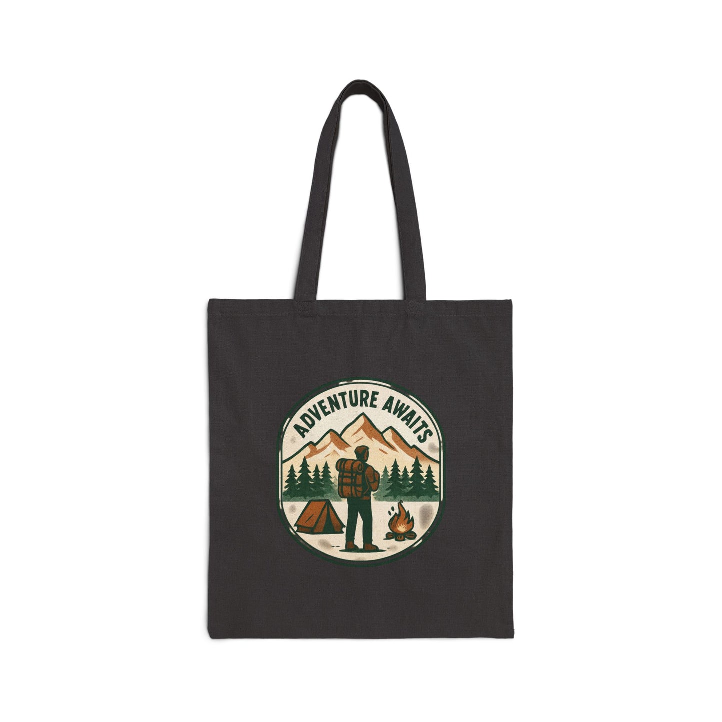 Adventure Awaits Tote Bag – Camping Canvas Shopper