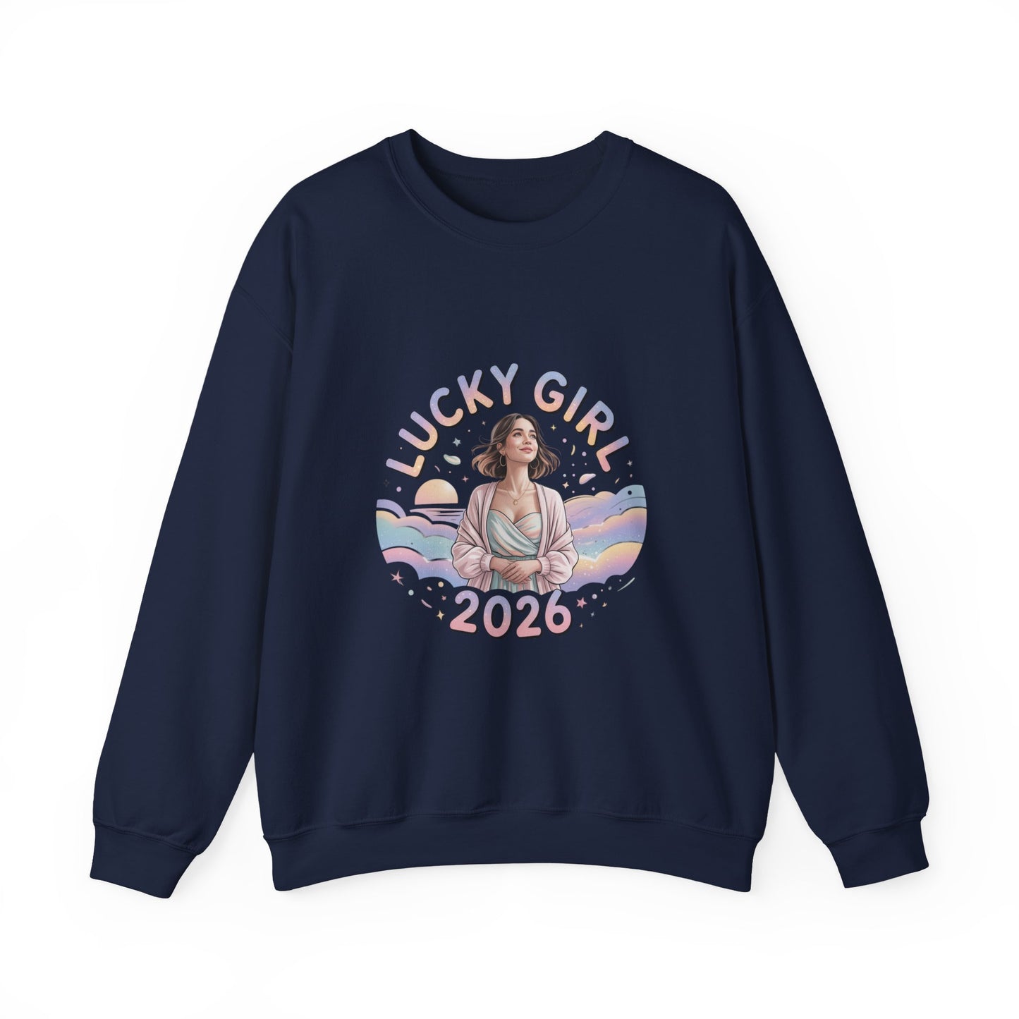 Lucky Girl 2026 Manifest Luck Sweatshirt | 2026 Lucky Charms, Angel Number