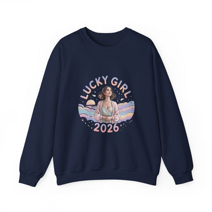Lucky Girl 2026 Manifest Luck Sweatshirt | 2026 Lucky Charms, Angel Number