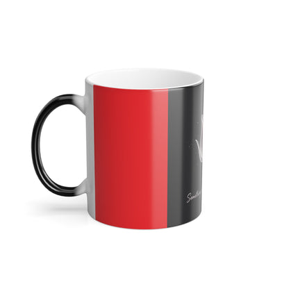 Color Morphing Mug with Inspirational Rose Design