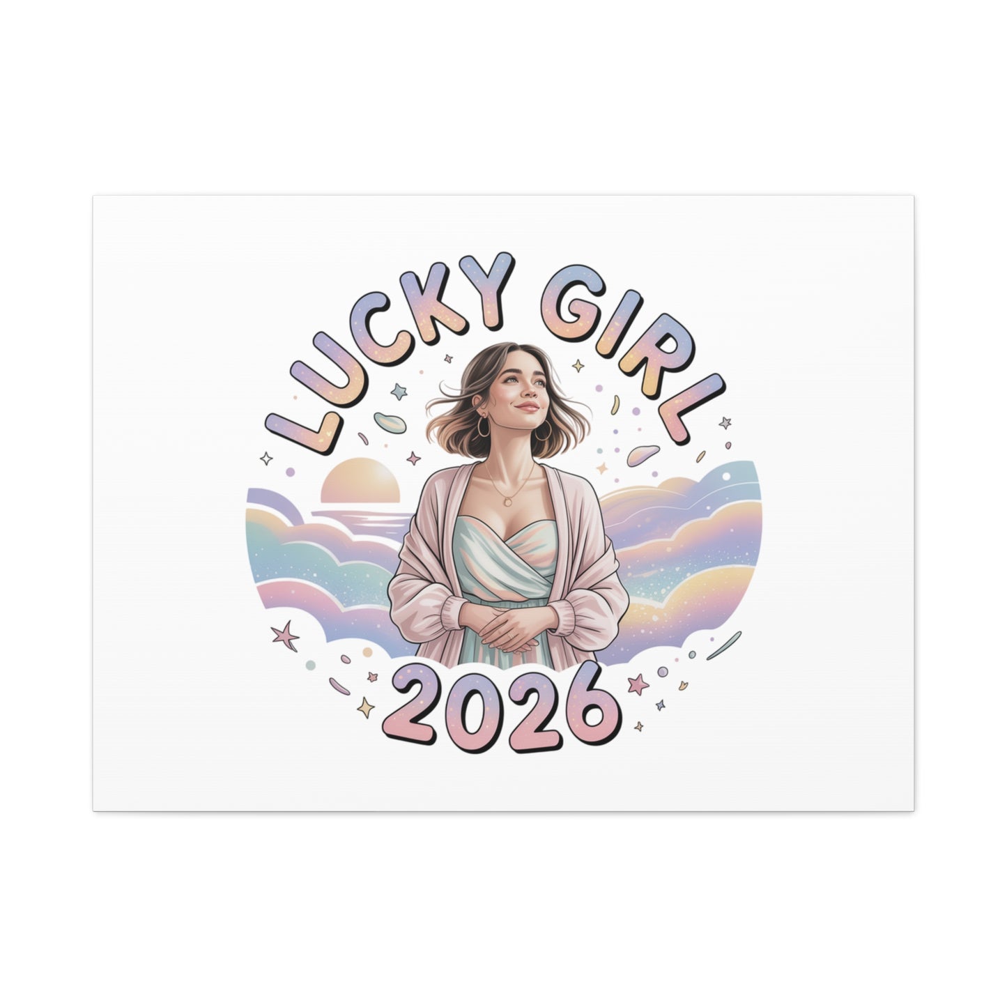 Lucky Girl 2026 Canvas | Manifest Luck, 2026 Lucky Charms