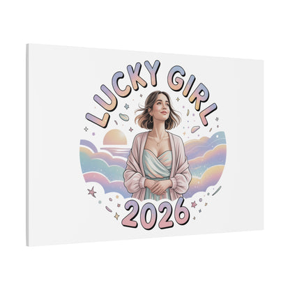 Lucky Girl 2026 Canvas | Manifest Luck, 2026 Lucky Charms