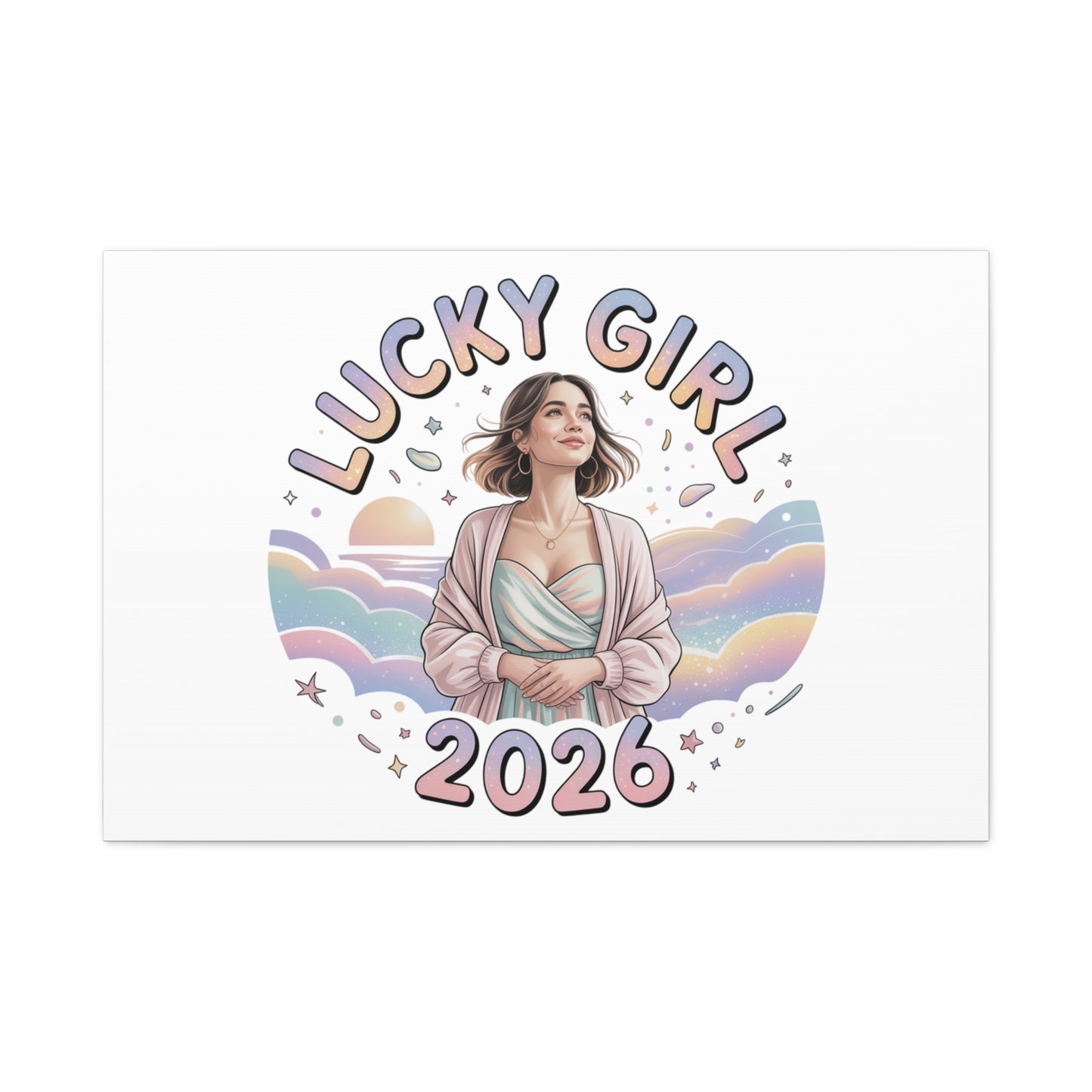 Lucky Girl 2026 Canvas | Manifest Luck, 2026 Lucky Charms