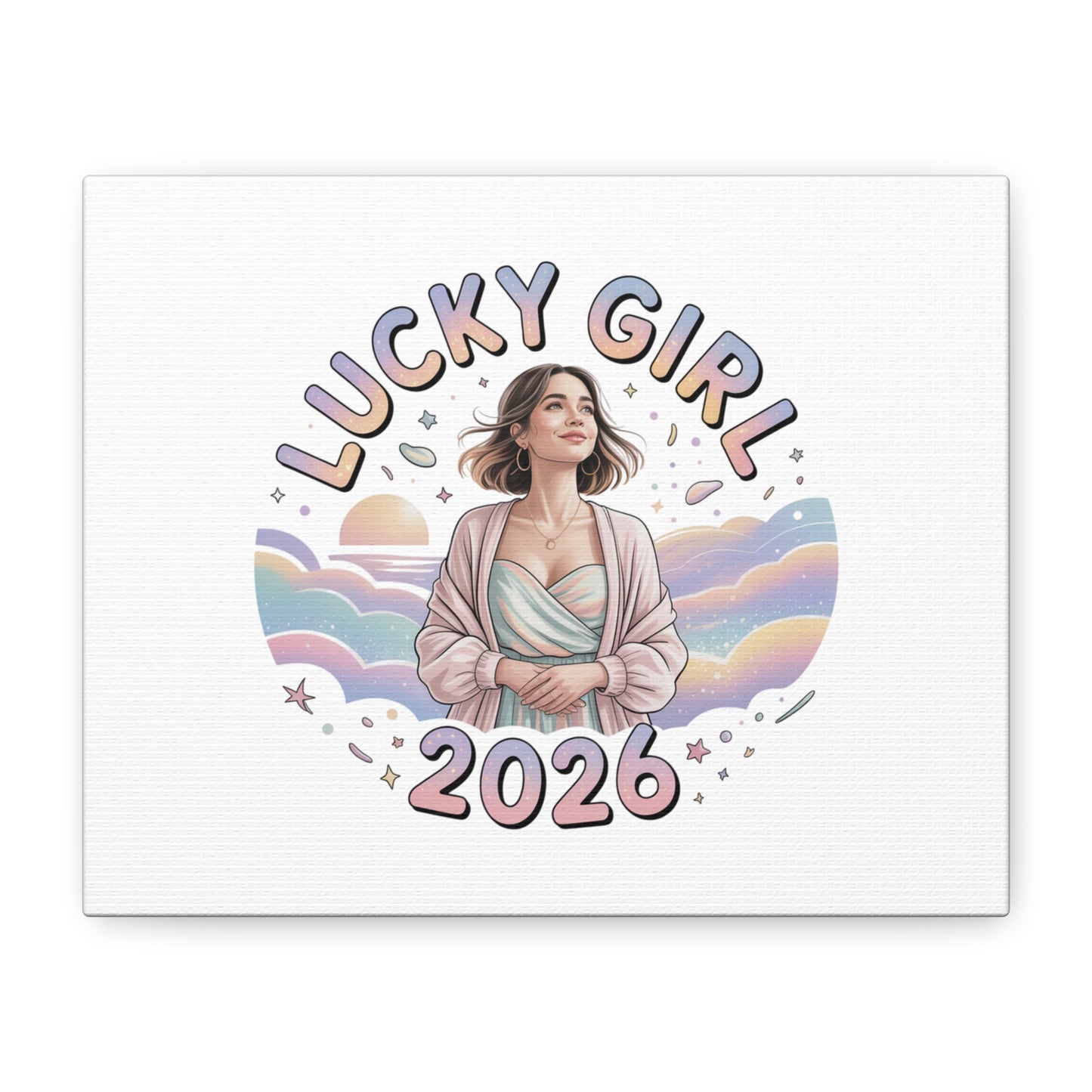 Lucky Girl 2026 Canvas | Manifest Luck, 2026 Lucky Charms