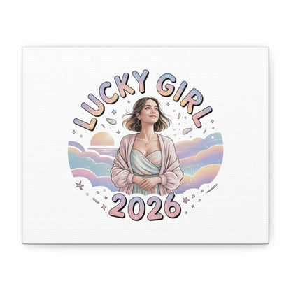 Lucky Girl 2026 Canvas | Manifest Luck, 2026 Lucky Charms
