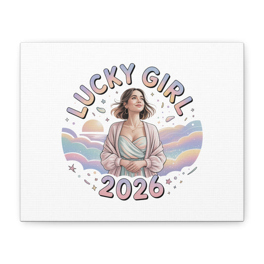 Lucky Girl 2026 Canvas | Manifest Luck, 2026 Lucky Charms