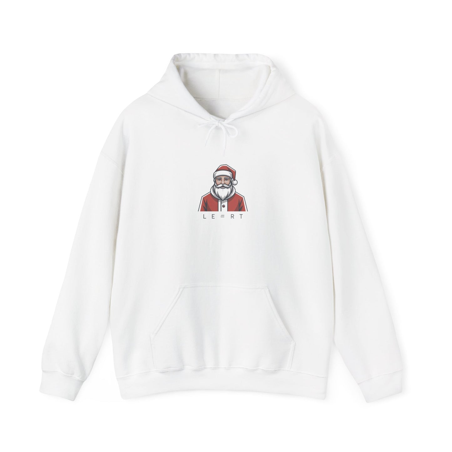 Minimal Santa Hoodie | Modern Santa Graphic, Geometric Christmas Sweatshirt