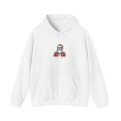 Minimal Santa Hoodie | Modern Santa Graphic, Geometric Christmas Sweatshirt