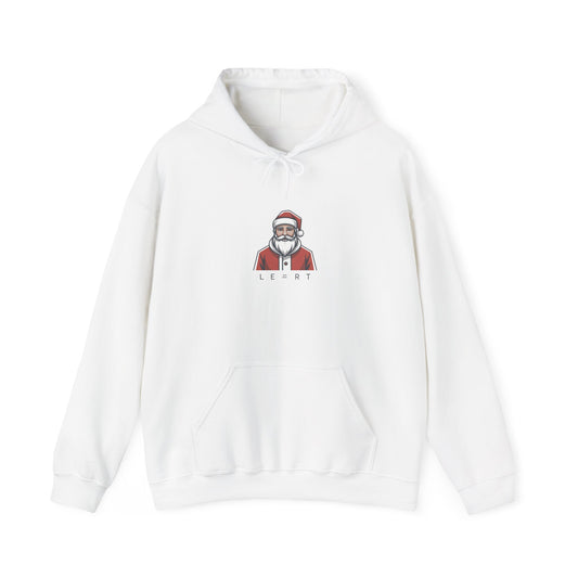 Minimal Santa Hoodie | Modern Santa Graphic, Geometric Christmas Sweatshirt