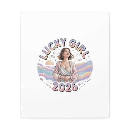 Lucky Girl 2026 Canvas | Manifest Luck, 2026 Lucky Charms