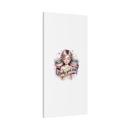 Lucky Girl 2026 Canvas Print | manifest luck, lucky charms