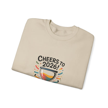 Cheers to 2026 Crewneck Sweatshirt | 2026 goals, new year humor