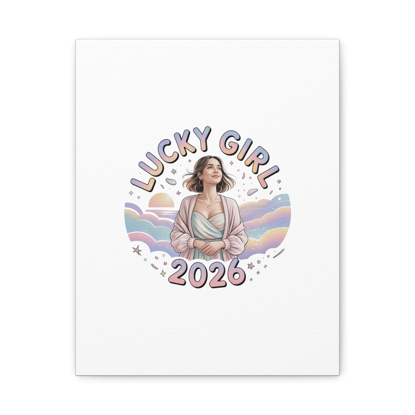 Lucky Girl 2026 Canvas | Manifest Luck, 2026 Lucky Charms
