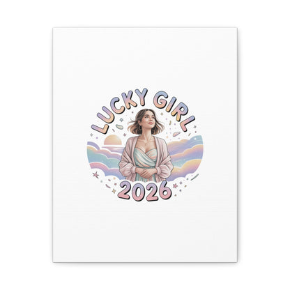 Lucky Girl 2026 Canvas | Manifest Luck, 2026 Lucky Charms