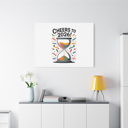 Cheers to 2026 Hourglass Canvas | 2026 goals, new year motivation